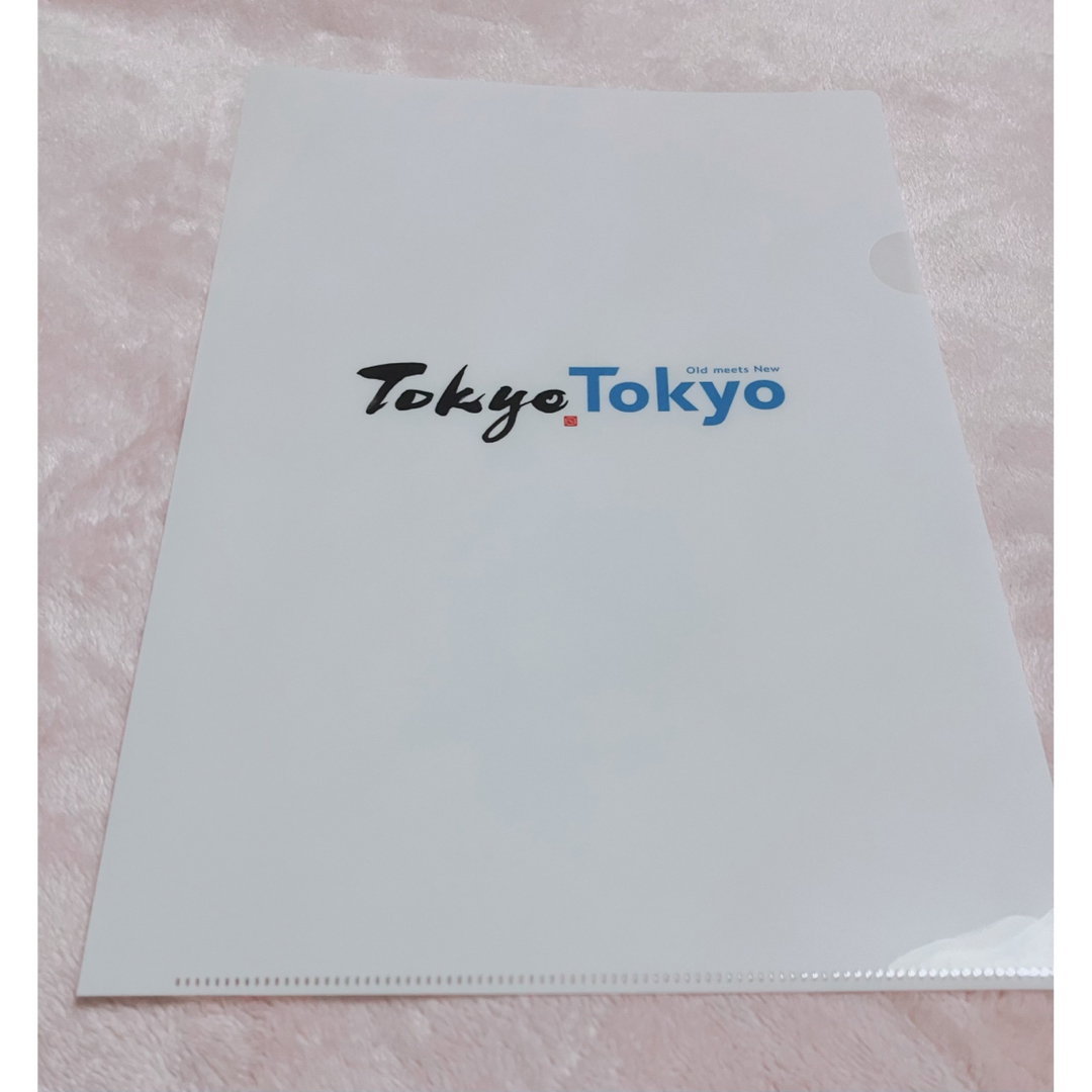 クリアファイル 東京 Tokyo ロゴ入り A4サイズ ホワイト 白 東京都 エンタメ/ホビーのアニメグッズ(クリアファイル)の商品写真