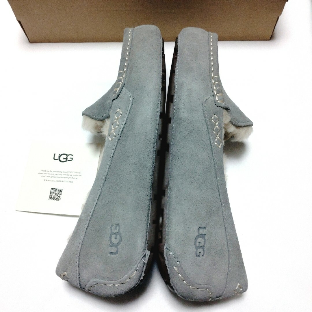 UGG - 新品 UGG アグ モカシン アンスレー ライトグレー 25cm 正規品の