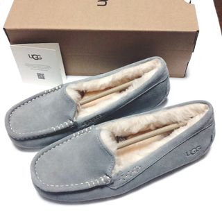 アグ(UGG)の値下げ UGG アグ モカシン アンスレー ライトグレー 25cm 正規品(スリッポン/モカシン)