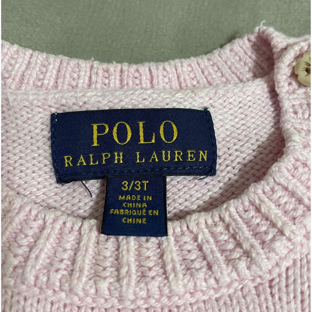 POLO RALPH LAUREN(ポロラルフローレン)のラルフローレン　♡  くまさん　ニット キッズ/ベビー/マタニティのキッズ服女の子用(90cm~)(ニット)の商品写真