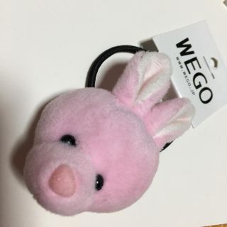 ウィゴー(WEGO)の新品 WEGO アニマル ヘアゴム うさぎ ピンク(ヘアゴム/シュシュ)