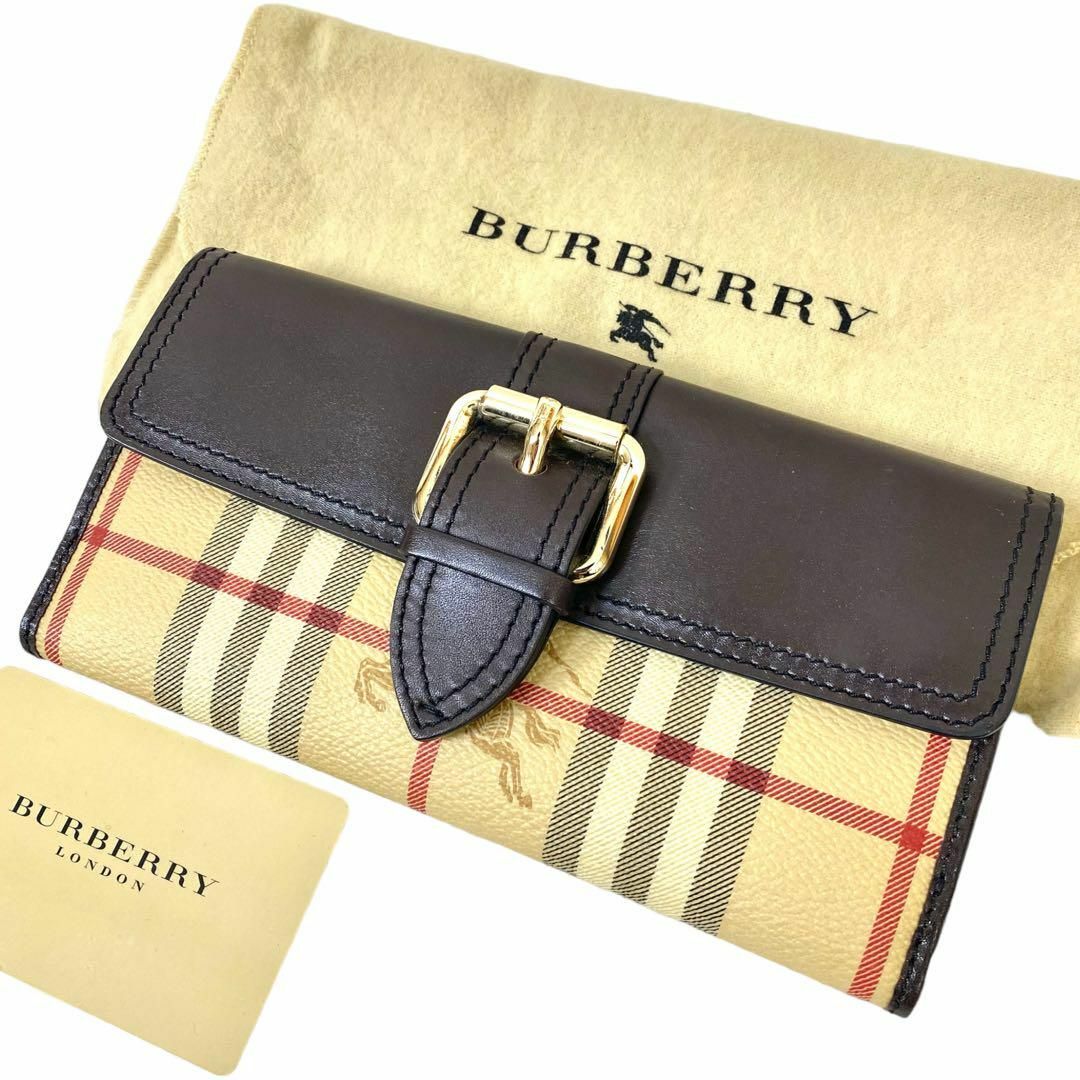 BURBERRY - バーバリー ロンドン 長財布 サイフ ホースロゴ ノバ ...