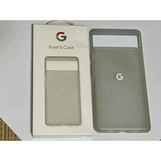 グーグル(Google)のpixel6  純正ケース　soft sage 緑(Androidケース)