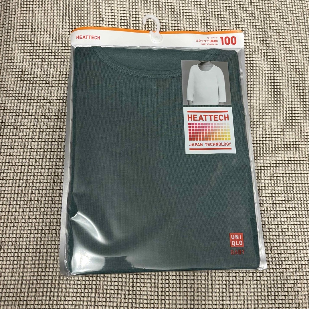 UNIQLO(ユニクロ)のヒートテック 長袖 100cm キッズ/ベビー/マタニティのキッズ服男の子用(90cm~)(下着)の商品写真