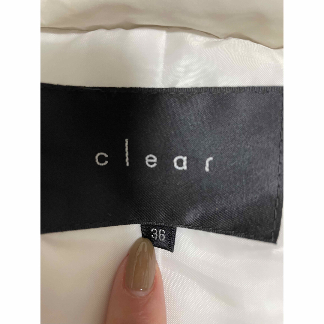 clear(クリア)のCIearダウンベスト レディースのジャケット/アウター(ダウンベスト)の商品写真