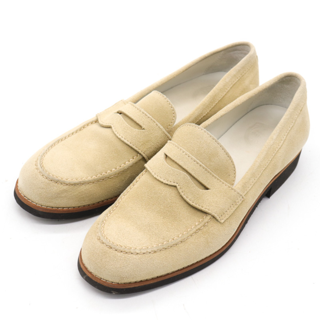バッカス ローファー スエードレザー イタリア製 本革 ブランド シューズ 靴 レディース 38サイズ ベージュ BUCCHUS レディースの靴/シューズ(ローファー/革靴)の商品写真