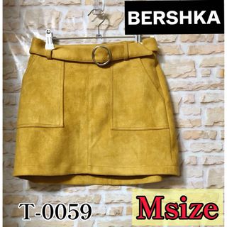 ベルシュカ(Bershka)のBershka ベロアミニスカート Mサイズ 美品 フォロー割引あり 値下げ(ミニスカート)