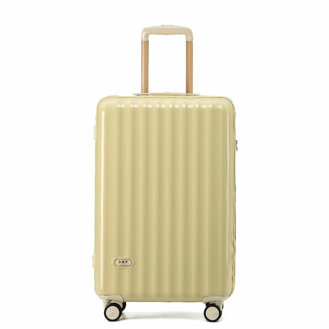 【色: Yellow】GGQAAA 新しい技術 第ニ代スーツケース キャリーケー