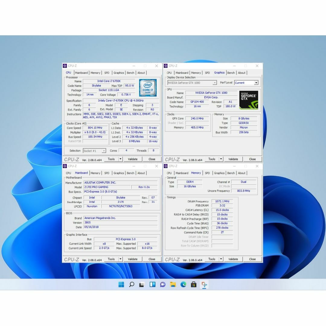 ゲームPC/i7 6700K/16G/GTX1080/SSD+HDD/#1BD ゲームPC/i7 6700K/16G/GTX1080/SSD+HDD/#1BD