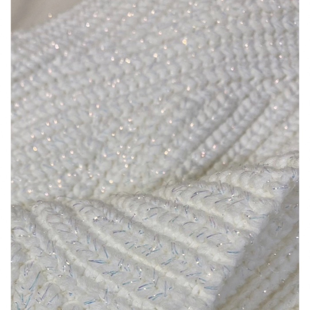 Chloé オーロラの煌めきふんわりきらきらコットンニット トップス Chloé オーロラの煌めきふんわりきらきらコットンニット トップス