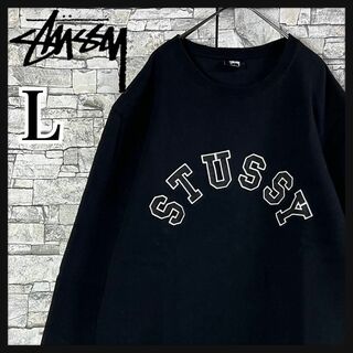 ステューシー(STUSSY)の【即完売モデル】STUSSY アーチ　刺繍ロゴ　希少L 入手困難　スウェット(スウェット)