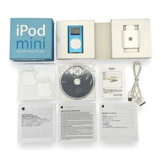 アイポッド(iPod)の美品 動作良好 第二世代 Apple アップル ipod mini 4GB(ポータブルプレーヤー)