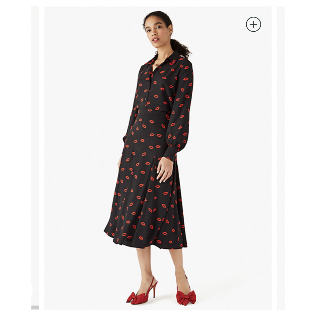 kate spade NEW YORK - ケイトスペード キスフルイドスカートの kate spade NEW YORK - ケイトスペード キスフルイドスカートの