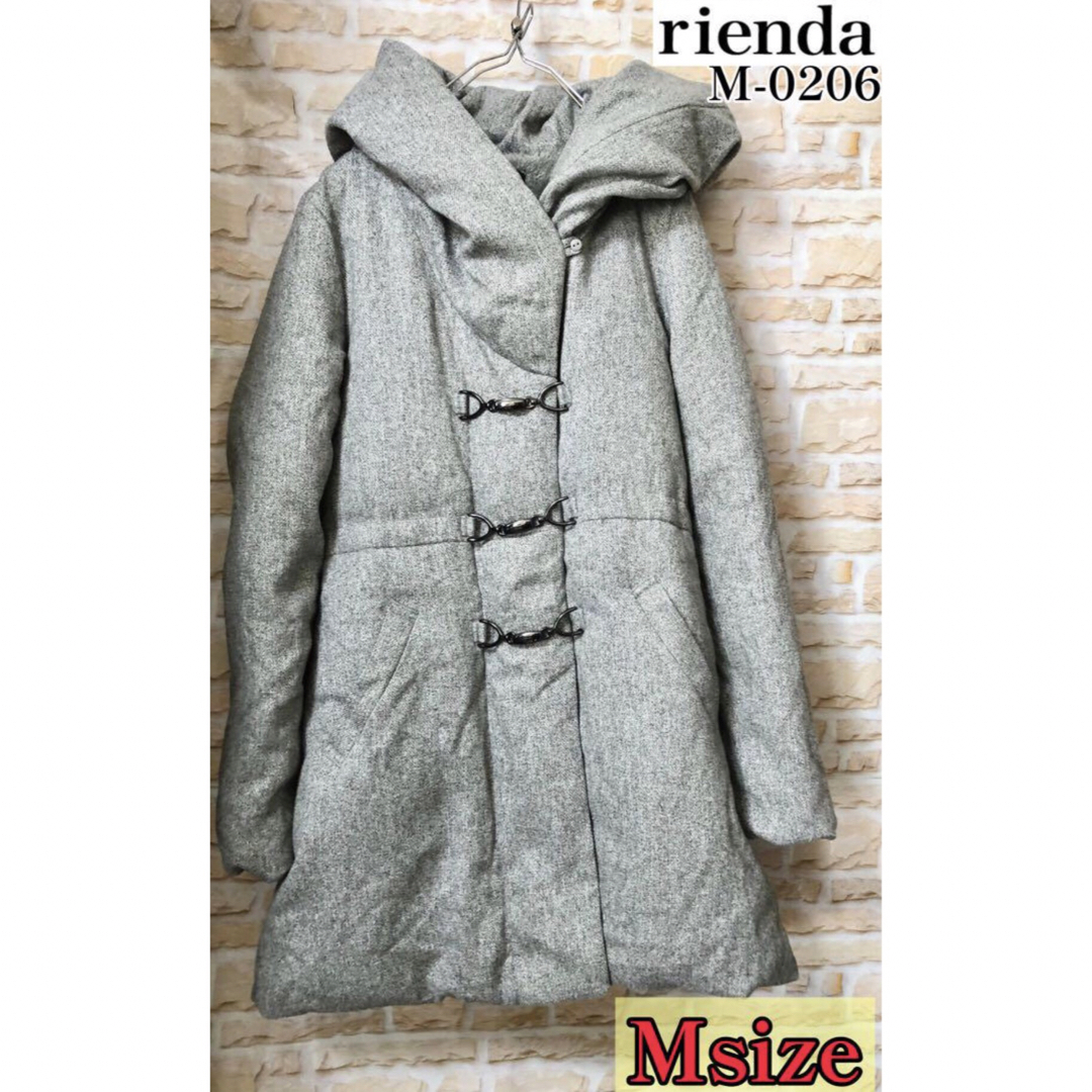 rienda 裏シャギーダウンコート Mサイズ 美品 フォロー割引あり 値下げ | フリマアプリ ラクマ