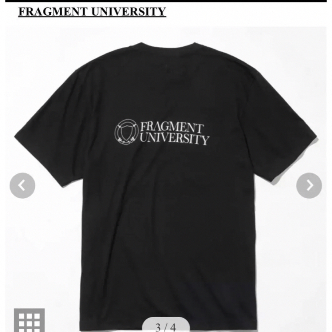 FRAGMENT(フラグメント)のfragment university Tee XL 黒 新品 藤原ヒロシ メンズのトップス(Tシャツ/カットソー(半袖/袖なし))の商品写真