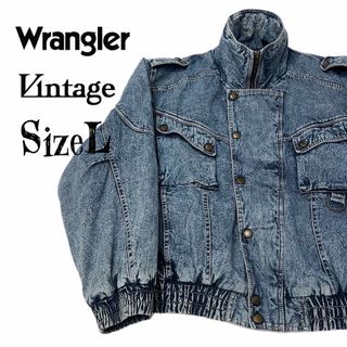 ラングラー(Wrangler)の★Wrangler ラングラー ケミカルウォッシュ ヴィンテージ デニムブルゾン(Gジャン/デニムジャケット)