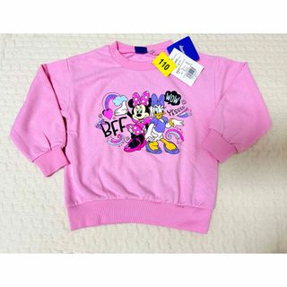 ディズニー(Disney)の新品未使用　ミニーデイジー　トレーナー　110(Tシャツ/カットソー)