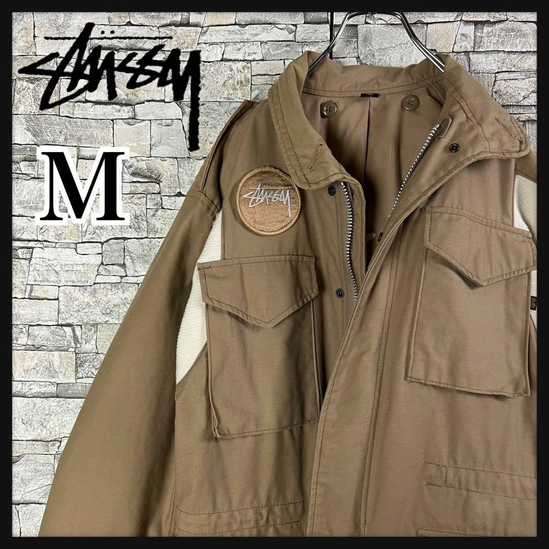 STUSSY×ALPHA コラボジャケット M65 ミリタリージャケット-