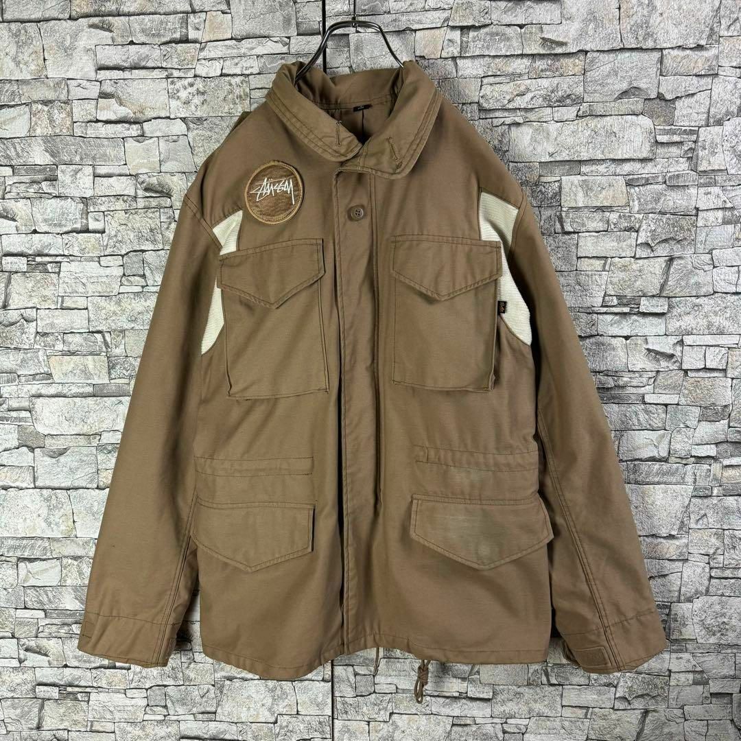 【超希少25周年記念M-65】STUSSY ALPHA コラボ ジャケット