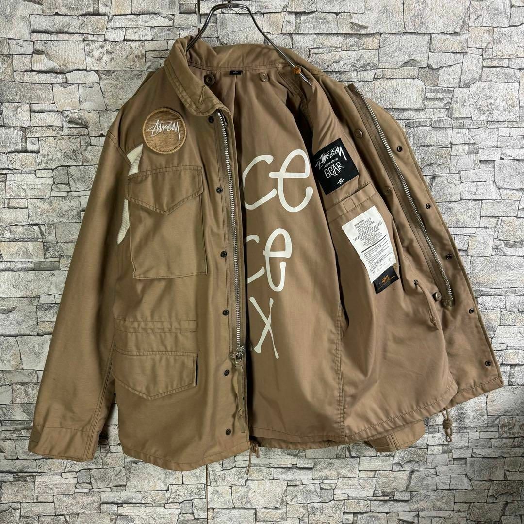 【超希少25周年記念M-65】STUSSY ALPHA コラボ ジャケット