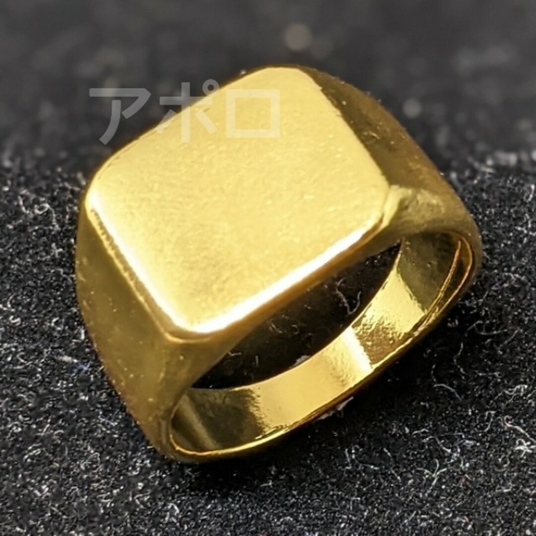 11～31号　印台 メンズリング　全3色　金色　銀色　黒色 メンズのアクセサリー(リング(指輪))の商品写真