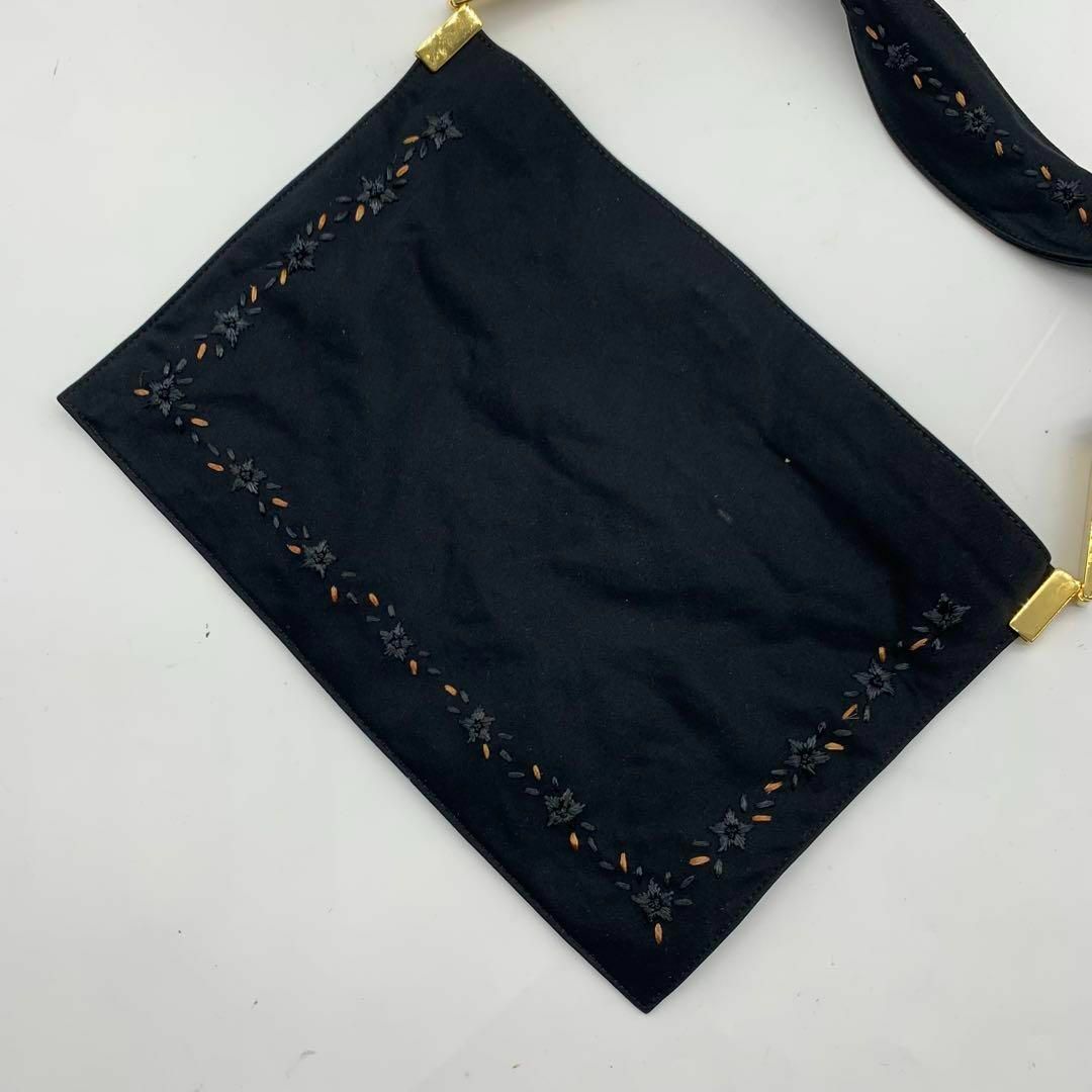 FENDI(フェンディ)の【希少】フェンディ ナイロン ワンショルダーバック 花柄 黒 ブラック レディースのバッグ(ショルダーバッグ)の商品写真