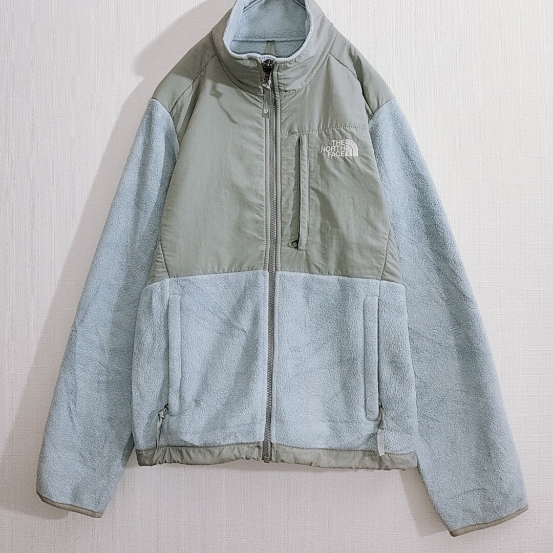 THE NORTH FACE(ザノースフェイス)のノースフェイス　フルジップ　フリース　デナリ　ジャケット　Sサイズ　水色　グレー レディースのジャケット/アウター(ナイロンジャケット)の商品写真