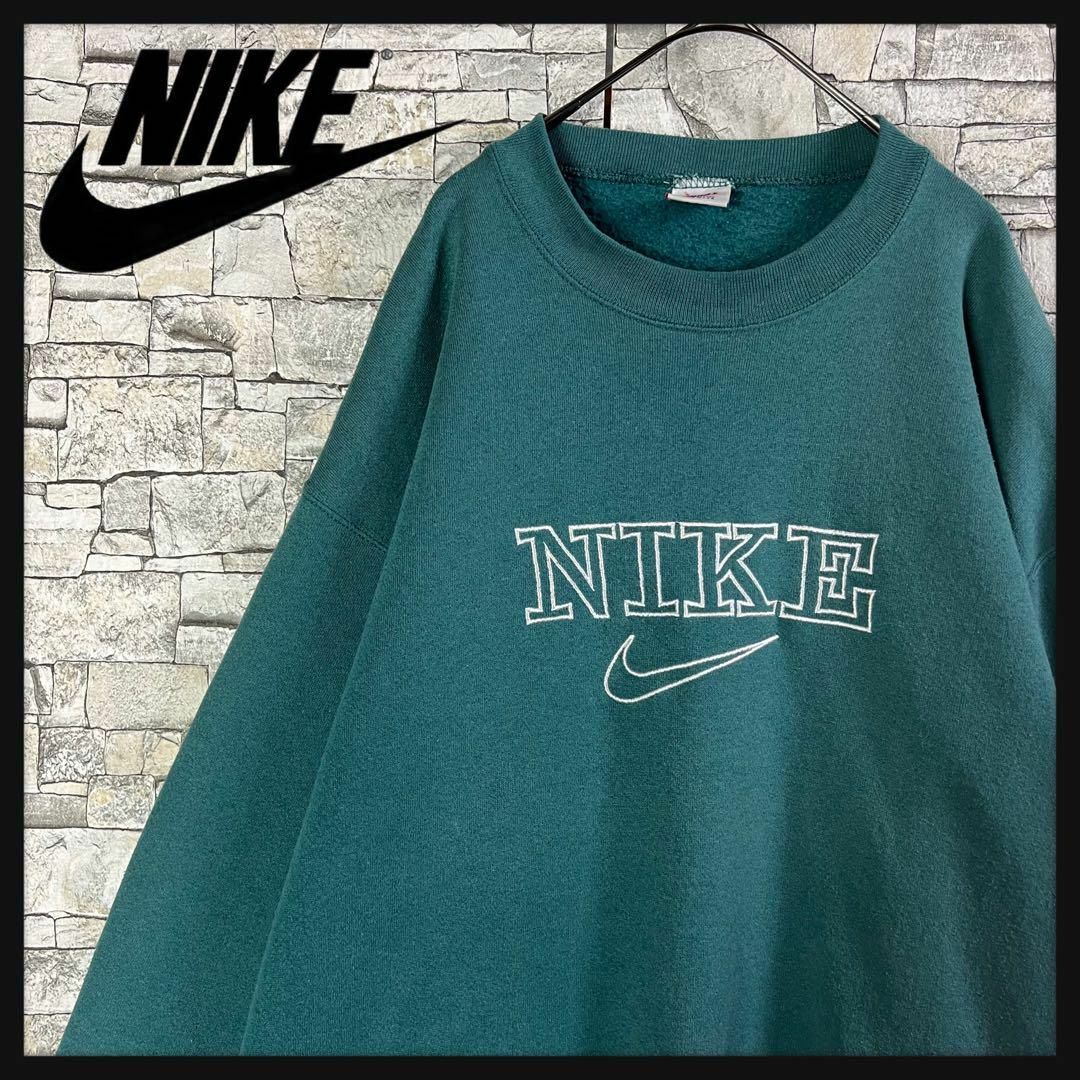 NIKE(ナイキ)の【最高デザイン】NIKE センター刺繍ロゴ　人気カラー　入手困難　パーカー　希少 メンズのトップス(スウェット)の商品写真