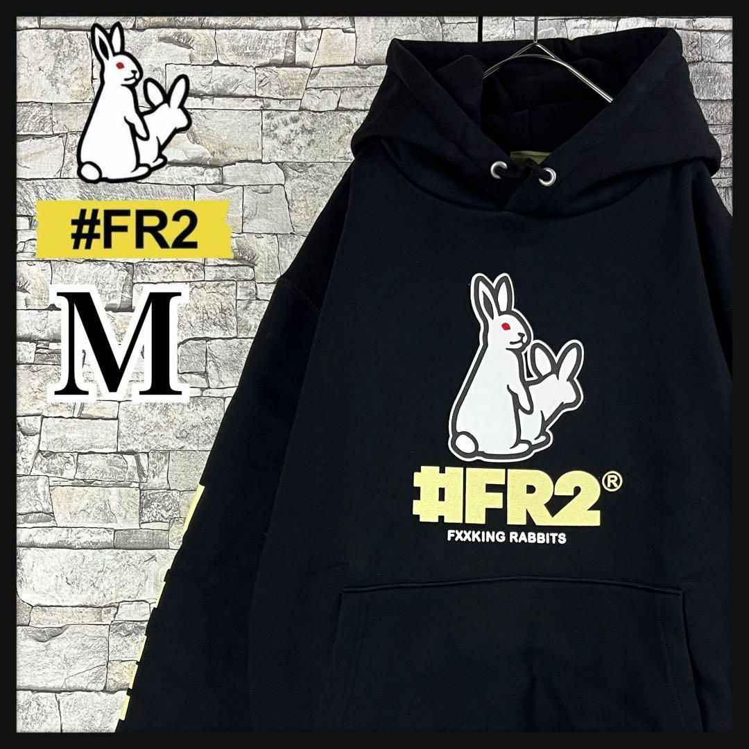 頭狂色情兎【超人気デザイン】FR2 ビックロゴ　パーカー　アームロゴ　即完売　入手困難　M