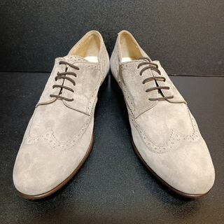 パーカーソン（PAKERSON） イタリア製革靴 グレーベージュ EU41.5(ドレス/ビジネス)