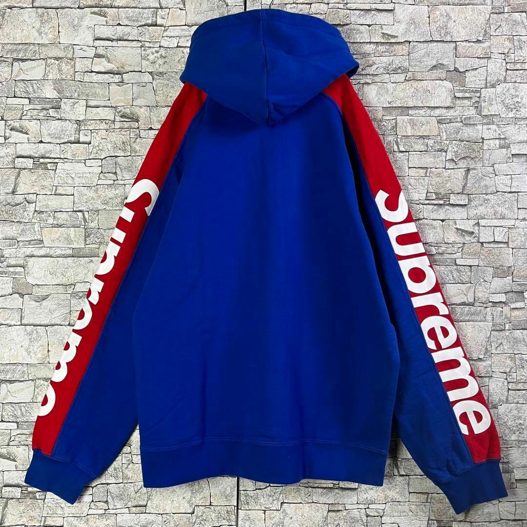 Supreme - 【希少XLサイズ】Supreme 両袖プリントロゴ パーカー 入手