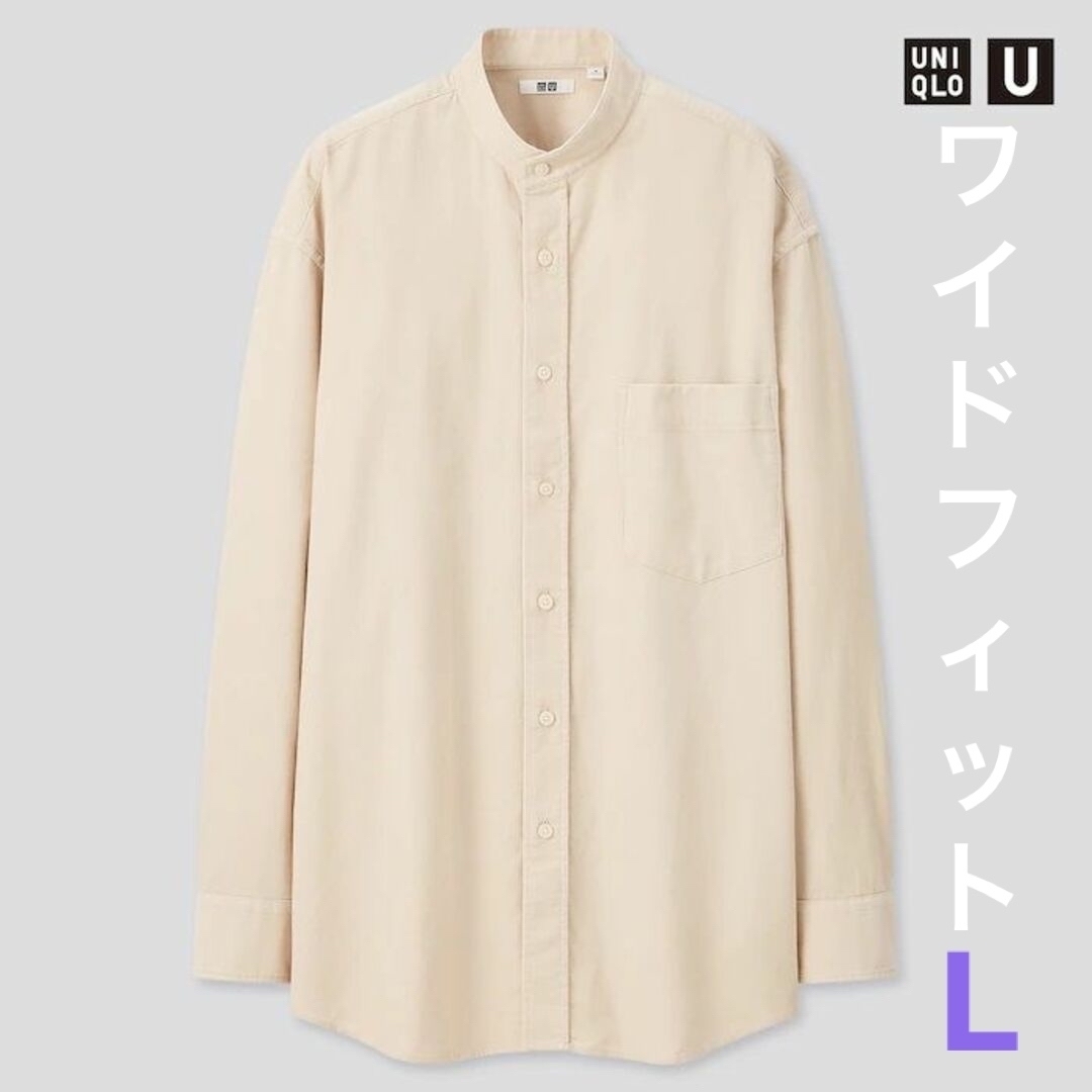 UNIQLO(ユニクロ)の【新品未使用】UNIQLO U　コーデュロイ ワイドフィットスタンドカラーシャツ メンズのトップス(シャツ)の商品写真