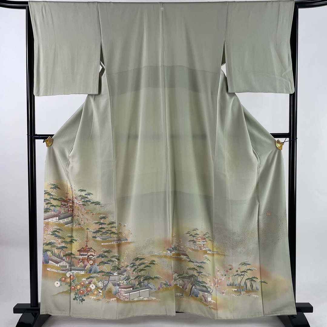 色留袖 身丈164.5cm 裄丈65.5cm 正絹 美品 名品