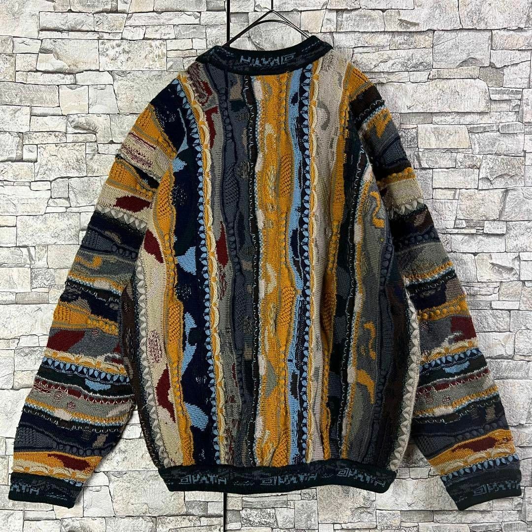 【幻の一点物】COOGI マルチカラー　3D 立体　編み込みニット　入手超絶困難