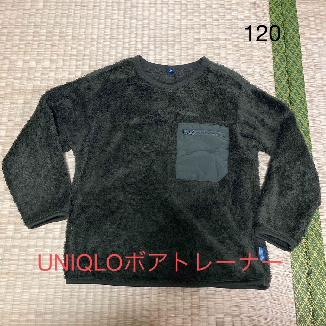 UNIQLO(ユニクロ)のUNIQLOボアトレーナー120 キッズ/ベビー/マタニティのキッズ服男の子用(90cm~)(ジャケット/上着)の商品写真