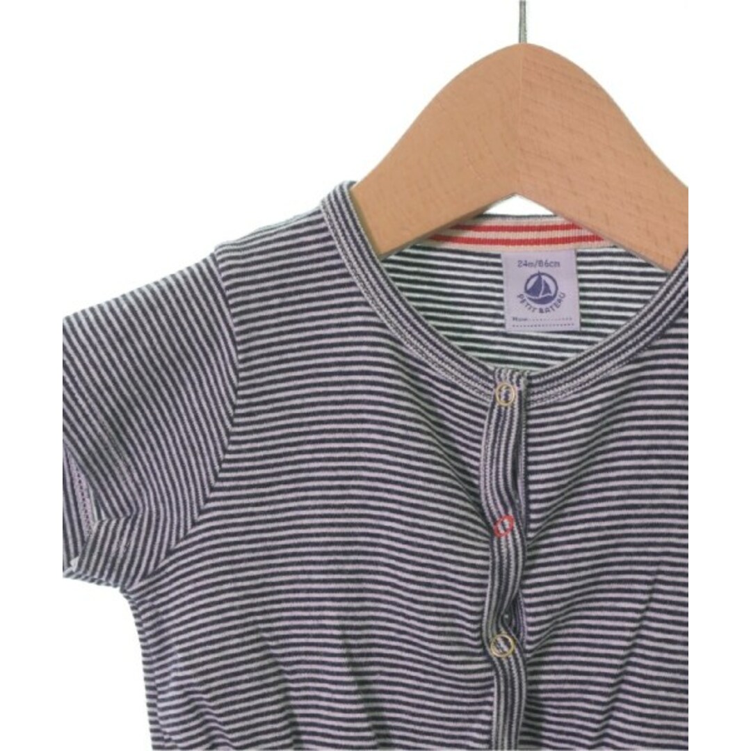 PETIT BATEAU(プチバトー)のPETIT BATEAU ワンピース（その他） 86cm 白x紺(ボーダー) 【古着】【中古】 キッズ/ベビー/マタニティのキッズ服女の子用(90cm~)(ワンピース)の商品写真