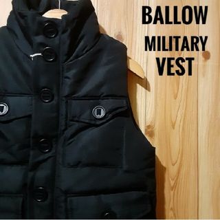 最値!未使用!【BALLOW/バロー】パデット ミリタリー中綿ベスト Mサイズ(ベスト)