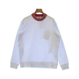 エムエスジイエム(MSGM)のMSGM エムエスジーエム スウェット M 白 【古着】【中古】(トレーナー/スウェット)