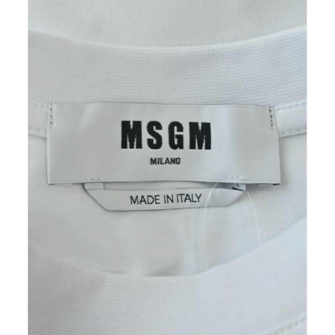 MSGM(エムエスジイエム)のMSGM エムエスジーエム Tシャツ・カットソー S 白 【古着】【中古】 レディースのトップス(カットソー(半袖/袖なし))の商品写真