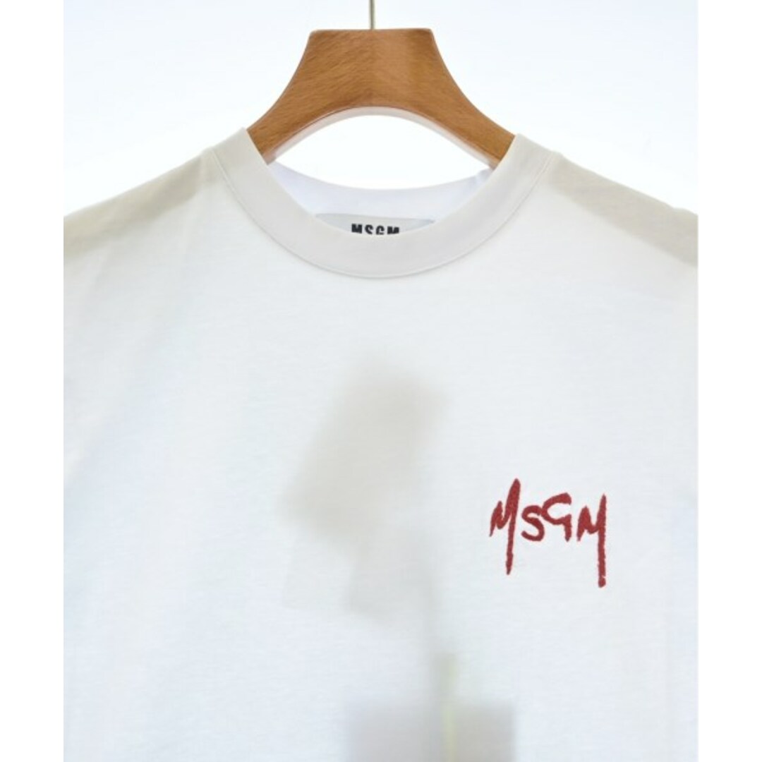 MSGM(エムエスジイエム)のMSGM エムエスジーエム Tシャツ・カットソー S 白 【古着】【中古】 レディースのトップス(カットソー(半袖/袖なし))の商品写真