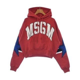 エムエスジイエム(MSGM)のMSGM エムエスジーエム パーカー S 赤 【古着】【中古】(パーカー)