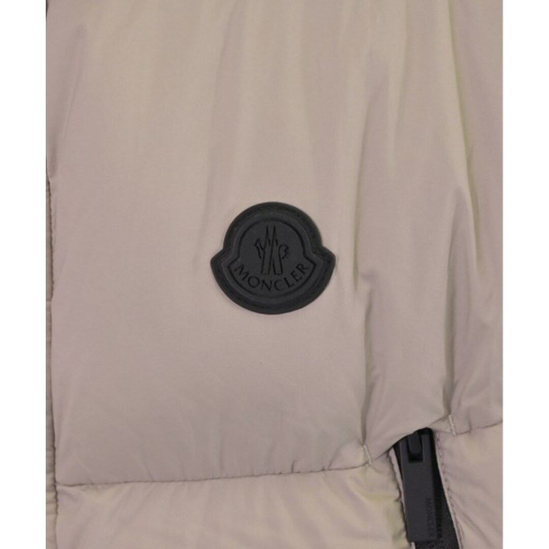 MONCLER(モンクレール)のMONCLER ダウンジャケット/ダウンベスト 4(XL位) ベージュx黒 【古着】【中古】 メンズのジャケット/アウター(ダウンジャケット)の商品写真