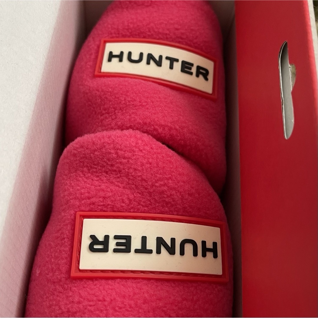 HUNTER(ハンター)のHUNTER ショートブーツソックス Ｌサイズ 新品未使用 ピンク レディースのレッグウェア(ソックス)の商品写真