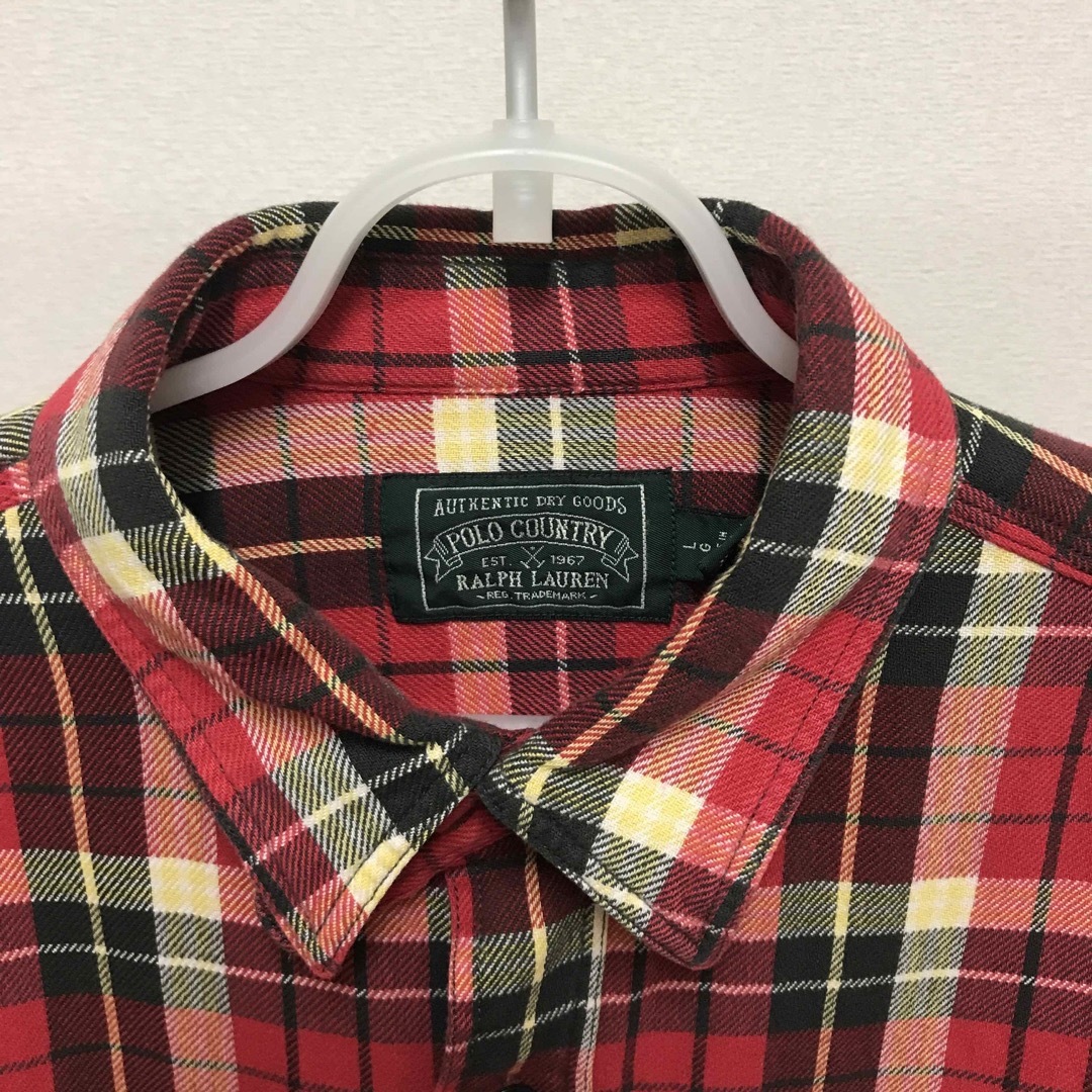 Ralph Lauren(ラルフローレン)の④ラルフローレン RALPH LAUREN POLO COUNTRY ネルシャツ メンズのトップス(シャツ)の商品写真