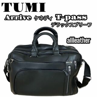 トゥミ(TUMI)のTUMI 95641D Arrive レザー ケネディ T-Pass 黒 良品(ボストンバッグ)