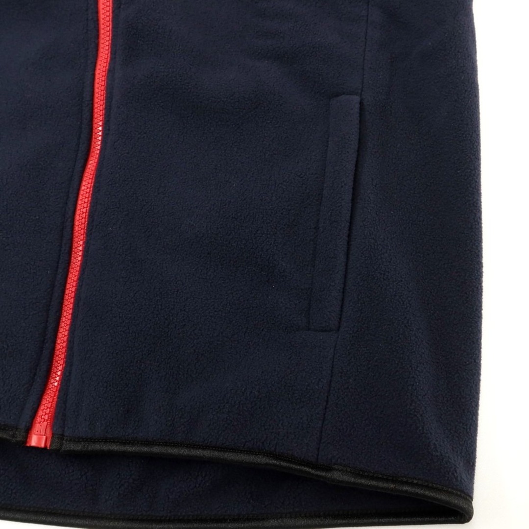 POLO RALPH LAUREN(ポロラルフローレン)の【中古】ポロ ラルフローレン Polo Ralph Lauren ポリエステル ジップアップ フリース ベスト ネイビーxレッド【サイズXL】【レディース】 レディースのジャケット/アウター(その他)の商品写真