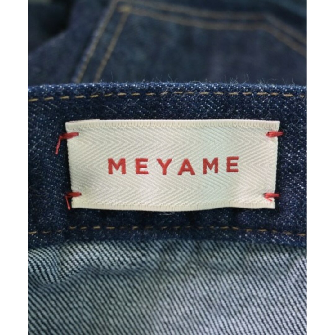 MEYAME メヤメ デニムパンツ 0(XS位) インディゴ(デニム) 【古着