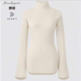 ユニクロ(UNIQLO)のUNIQLO Mame Kurogouchi 3Dリブハイネックセーター(ニット/セーター)