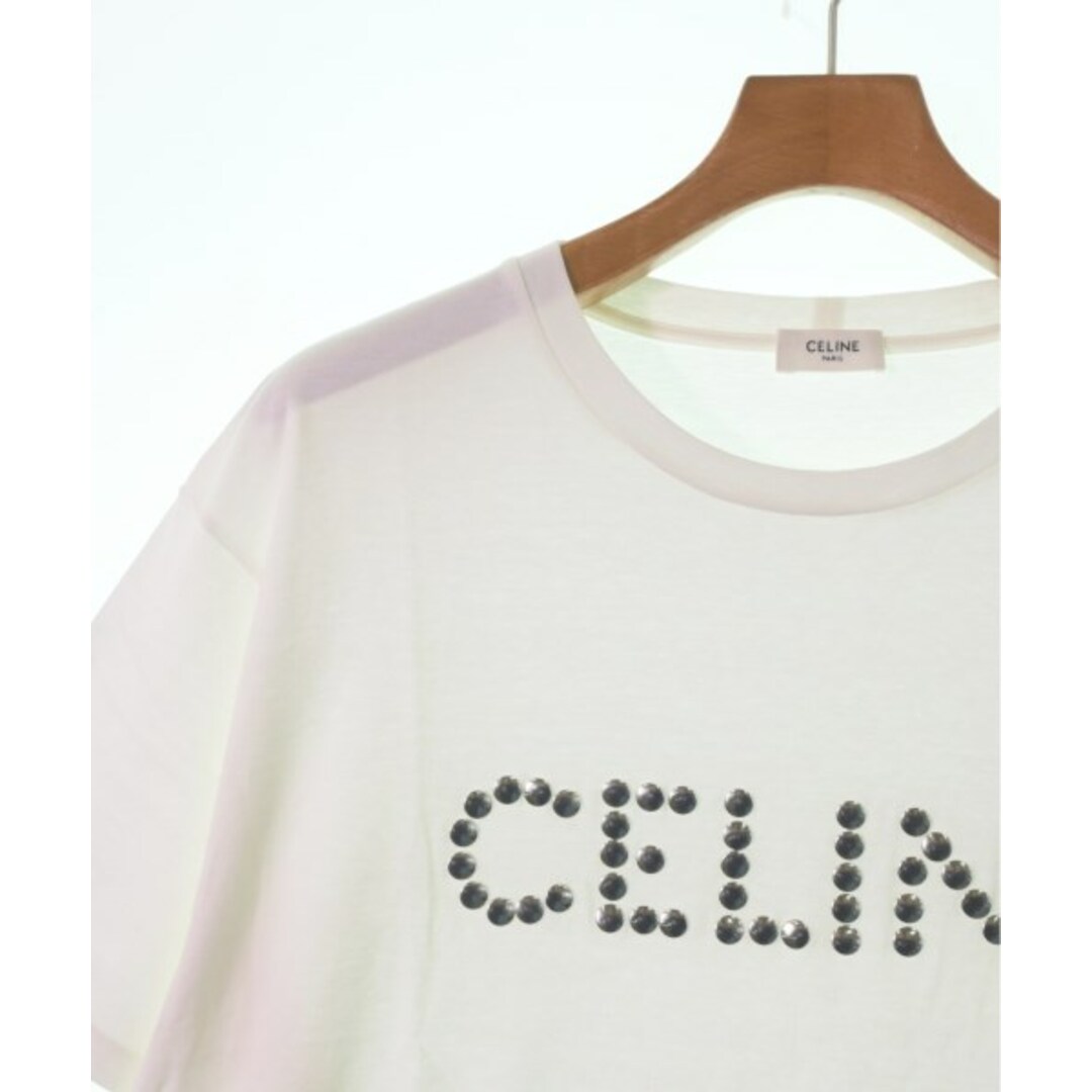 celine(セリーヌ)のCELINE セリーヌ Tシャツ・カットソー L オフホワイト 【古着】【中古】 メンズのトップス(Tシャツ/カットソー(半袖/袖なし))の商品写真