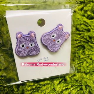 ジブリ(ジブリ)の千と千尋の神隠し 坊ネズミ　刺繍アクセサリー　ピアス  新品未使用(ピアス)